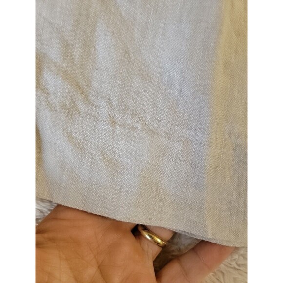 J Crew Skirt Womens 12 Beige Tan 100% Linen Elastic Waist City Mini 40304 - Picture 9 of 9
